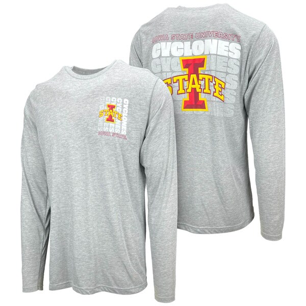 College House Iowa State Cyclones Heather Gray Long Sleeve T-Shirt
